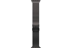 Apple Watch Band - Milanaise Armband - 49 mm - Schwarz - Medium