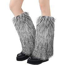 XEPST Faux Fur Fuzzy Beenwarmers Harige Laarzen Covers voor Vrouwen