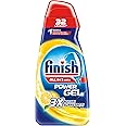 Finish Powergel, Gel Detersivo per Lavastoviglie Liquido, Multiazione, Limone Sgrassante, 32 Lavaggi, 650ml