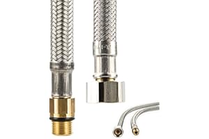 tecuro Armatura sanitarna wąż przyłączeniowy M12x1 krótki - 3/8" ÜWM x 350 mm