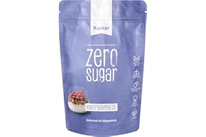 ‎XUCKER Xucker Zero Sugar Erythrit Nachfüllpack, kalorienfrei, 1:1 wie Zucker, zum Backen & Süßen, 750g