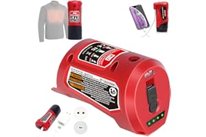 URUN M-12 Battery Charger with Type-c Port & DC 12V Outlet，Power Source Replacement for Milwaukee m-12 12V Battery Adapter for Milwaukee Heated Jacket 49-24-2310 Compatible with 48-11-2420 48-11-2411
