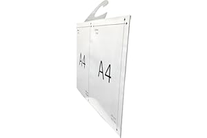 ARTHONOR Porte-affichette A3 horizontal pour rétroviseur/P.L.V auto, 42x29,7 cm, polycarbonate transparent