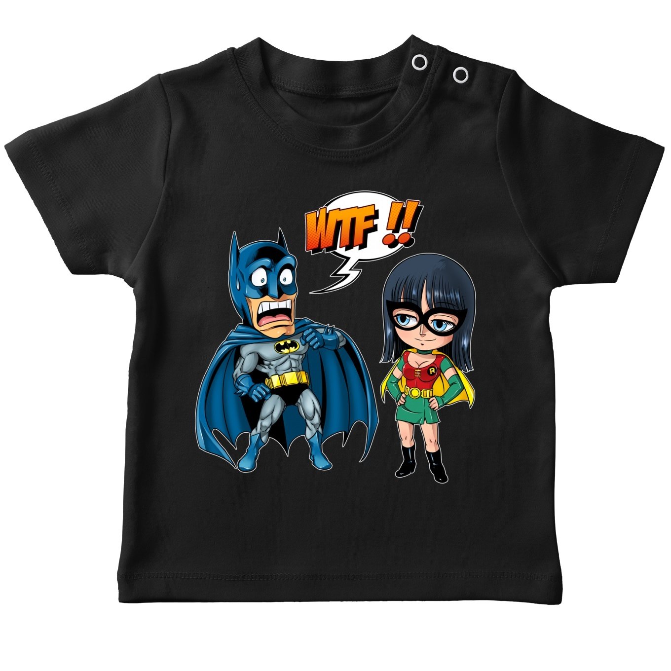 One-Piece-Batman-Lustiges-T-Shirts-Batman-und-Robin-One-Piece-Batman-Parodie