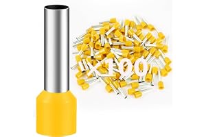 100 st hylsor 6,0 mm² långa 12 mm trådterminaler krympanslutningar trådändar hylsor