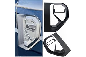 JHCHAN Couvercle d'aération latéral pour prise d'air 2023 2024 2025 Ford Ranger T9 4x4 BI TURBO Wildtrak Raptor XL XLT Tremor Limited Wildtrak X Platinum, ABS noir mat (BI TURBO/V6)