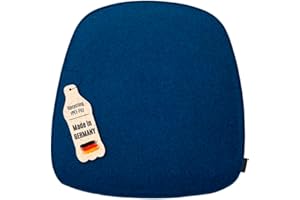 kontor28 - nachhaltiges Sitzkissen Stuhl Komfort, handgefertigt Made in Germany, 39 x 40 cm aus upcycling rPET Filz, Sitzauflage mit Polsterung - Outdoor geeignet & waschbar, Ozean 2er Set