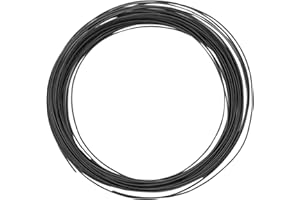 Vaessen Creative Filo di Ferro Modellabile da 15 m x 0,8 mm Nero – Filo Flessibile per Creazioni Floreali, Realizzazione di Gioielli e Modellismo