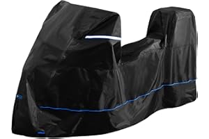 FENRIR 230CM 420D Bâche de protection housse moto exterieur etanche Pour pédale aventure Voyages rue Forza Tmax Xmax Nmax PCX XADV Xtown Tracer C400X C400GT R1300GS R1250GS CB500X NC750X Tenere Versys