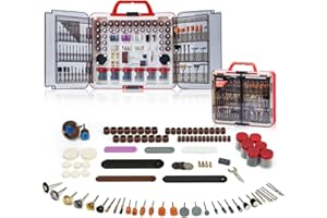 SHALL Coffret de 508 Accessoires d'Outils Rotatifs Universels, Kit d'Outils Multifonctions avec Mandrin pour Couper, Meuler, Percer, Graver et Polier Compatible Dremel