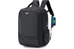 BKAZV Sac à Dos Bagage Avion Cabine 40x30x20cm Wizzair, Extensible 40x30x20 Bagage a Main Avion Sac à Dos Ordinateur Portable 15.6 Pouces Imperméable Sac a Dos de Voyage pour Loisir, Scolaire, Affaire