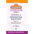 Brilliant Mathematics Series: Semester - 5 Differential Equations Paper - V For B.Sc. Physical Sciences/applied Physical Sciences By R. Kumar