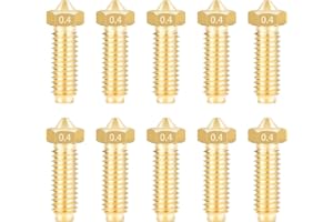 IdeaFormer 10 Stück Messing Kobra 2 Düsen 0.4mm, Brass Extruder Hotend Nozzle für Anycubic Kobra 2, Kobra 2 Pro, Kobra 2 Neo, Kobra 2 Plus, Kobra 2 Max 3D Drucker Düse Nozzles Set