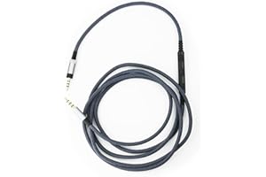 ABLET Zamienny kabel audio z mikrofonem in-Line zdalne sterowanie głośności kompatybilny z Sennheiser Momentum, Momentum 2.0, słuchawki HD1, kabel audio kompatybilny z urządzeniami iPod iPad