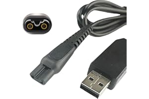 LEECLOUD Charger Cable Compatible With Philips Shaver - Premium 15v Charging Cable Compatible With Philips Series 3000 5000 7000 9000 QP6651 QP6510 QP6520 BT5502 BT9810 QP6650 QP6620 HQ8505
