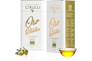 Frantoio Oleario Cirulli Olio Extravergine di Oliva Biologico, Estratto a Freddo, Olio di Oliva Italiano con Aroma Fruttato, Lattina (2 Lattine da 5 Litri)