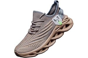 ZDFQLGV Löparskor sneakers för män | Fashionabla avslappnade fitness lätta andningsbara vandring arbete mjuka bekväma halkfri