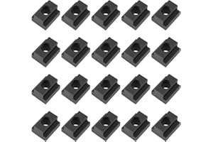 The Lord of the Tools 20Pz Tuerca de Fresadora Tuerca de Ranura en T M8 de Acero Al Carbono Medio Negro para Montaje en Rieles de Ranura en T Camas de Máquina O Como Accesorio en Muchos Vehículos