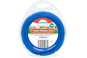 VONRUSS-UK 15M Garden Strimmer Trimmer Line Cord 1.2mm 1.6mm 2mm Nylon Wire Garden Grass (1.6mm x 15m)