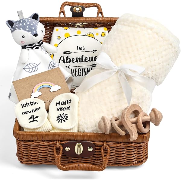 Promise Babe 12-in-1 Baby Geschenkset | Komplett-Set Mit Decke, Lätzchen, Spielzeug & Mehr Für Neugeborene