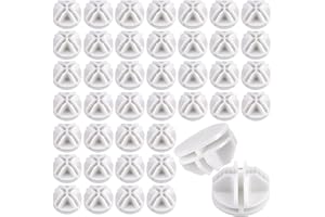 ZYREN Lot de 40 Connecteurs en Plastique Cube de Rangement, Fils Cube Plastique ABS Connecteur Cube de Rangement, Organiseurs Modulaires Pratiques pour Étagère Casier de Rangement