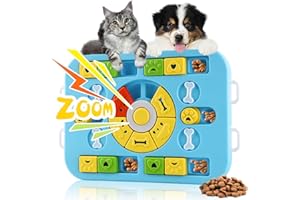 PANEMY Giochi Interattivi per Cani Gatti, Gioco Interattivo per Cani Indistruttibile, Giochi Attivazione Mentale Giochi Cane Intelligenti, Olfattivi Treat Dispenser Giocattolo Ciotola Anti Ingozzamento