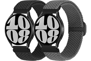 WNIPH Pleciony pasek do modelu Samsung Galaxy Watch 4, 5, 6, 4, 6 Classic, Watch 5 Pro, Active 2, Garmin Forerunner 245, 245 Music, 265, 265 Music, Vivoactive 3, Venu Sq, Vivomove 3, Luxe, Style, HR