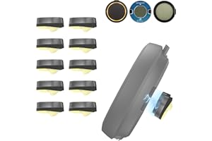 Ermorgen 10 Stücke Ersatz Metallplättchen Set kompatibel mit OOONO CO-Driver NO2 und OOONO P-DISC NO2 / NO1, Halterung für OOONO Parkscheibe und Blitzerwarner, 5 Paar Klebepads mit Magnet