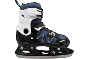 Cox Swain verstellbare Schlittschuhe Frosty, Eislaufschuhe für Kinder, Jugendliche und Erwachsene bis 100KG, vorgeschliffene Edelstahlkufe, Softboot