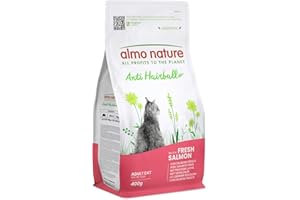 almo nature Anti-Hairball suche ryby i ziemniaki dla kotów, 400 g