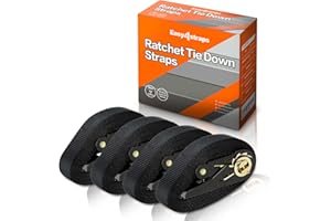 Easy4straps Ratchet lashing tie down straps endless 4 x 800kg 6m*25mm for Trucks, Motorbikes, Securing Cargo or Luggage