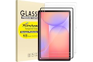 XunyLyee Pellicola per Galaxy Tab S10 Lite/ S9 FE/ S10 FE/ S9 10,9 Pollici Tablet Vetro Temperato, con Telaio di Installazione Facile, 2 Pezzi