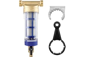 KingSaid Rückspülfilter Wasserfilter Rückspülfilter Druckminderer Wasserfilter Filter Hauswasserfilter für Brunnenwasserschlauch-Sedimentfilter