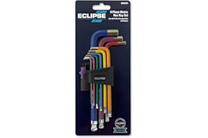 Eclipse Professional Tools EHK9PS - Set di 9 chiavi esagonali con codice colore