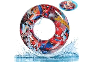 XLZJYIJ Schwimmring Baby, 60 cm Aufblasbare Schwimmreifen Kinder, Float Schwimmhilfe Kinder mit Cartoon-Muster, Schwimmtrainer für Kinder 3 bis 6 Jahren