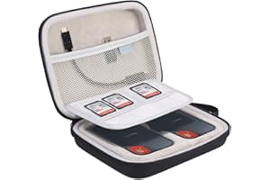 Lacdo 2 in 1 Custodia Hard Disk Esterno Disco Rigido per SD Extreme Portable SSD/G-Drive Mobile 250GB 500GB 1TB 2TB Antiurto Impermeabile Borsa Trasportare, Nero