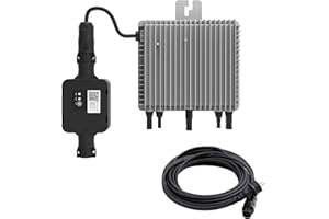 Wechselrichter Deye 800W SUN-M80G3-EU-Q0, 2 Gänge: 600W/800W einstellbar, E.For.U® Micro-Wechselrichter mit WLAN Funktion für Balkonkraftwerk (5m Kabel)