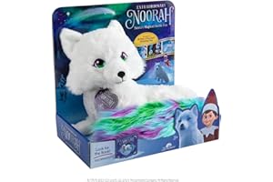 Extraordinary Noorah Plush - 9-Inch Deluxe Animal Plush with Northern Lights-Inspired Tail - As Seen in Elf Pets: A Fox Cub's Christmas Tale - Arctic Fox Pal of The Elf on the Shelf - Brand Scout Elf