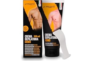 ‎ELMARIS Elmaris Haarentfernungscreme für Männer. Enthaarungscreme 200ml für den Intimbereich u. Körper - Ultraschnell, Sicher, Sanft mit Shea Butter und Bisabolol