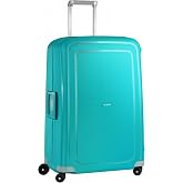 Samsonite S'Cure Large Trolley Case, 75 cm | Aqua Blue, Hard Case, 75H x 20.5W x 12.2D in, 102 L, 4.6 kg, with TSA Lock and M