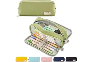 X SIM FITNESSX Astuccio portapenne con 3 scomparti, per bambine e ragazze, per la scuola e l’ufficio