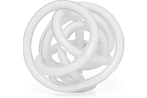 Torre & Tagus 901746b Orbit Glas Decor Ball, groß, weiß