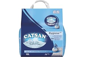 CATSAN Hygiene Plus - Litière Minérale pour Chat, Sac de 10L