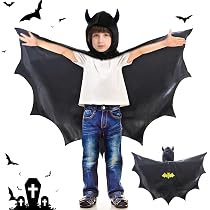 Déguisement Bébé Chauve-Souris - Grenouillère Capuche Velours - Halloween - Taille 0 à 24 Mois - Polyester - 4