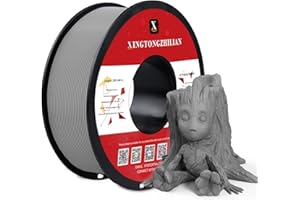 ACTIVEME Filamento para impresora 3D PETG+, Filamento PETG+ 1.75mm, Precisión dimensional +/- 0.02mm, Carrete de 1kg de Filamento de impresión 3D para impresoras 3D,Gris