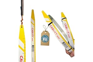 Cablizy DUO Kabeleinziehhilfe 3m + 1,5m | Einziehspirale & Einziehfeder für Kabeldurchzug | Flexibles Zugdraht Einziehband für Leerrohre, Decken & Wände | Profi-Werkzeug für Elektriker