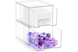 Tokokimo Set di 2 contenitori per detersivi, palline per asciugatrici, organizer per cassetti per un facile accesso, contiene detersivi per bucato, foglie, graffette, ecc