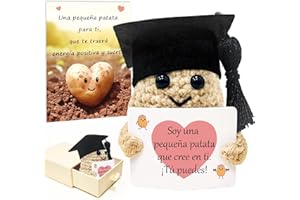 BOYATONG Regalo Original y Divertido, Patata en Español, Personalizados Peluche Decoracion, Positiva Regalo para Graduacion Secundaria Universidad, Cumpleaños Mujer Hombre Amiga Hermana