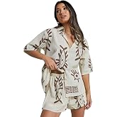 Leriya Fashion Women's Rayon Co-ord Set Stylish | Summer Pajama Set for Women & Girl for Beach & Holiday Look | Night Suit| S