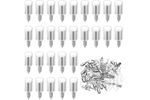 BUT OSWETF 50 Soportes para Baldas de Armario, 7,3mm Clavijas de Soporte Baldas Armario, Metal Clavijas de Soporte de Estantes, Soportes Estanterias para Estantes Armario Libreria, con 50 Funda Antideslizantes